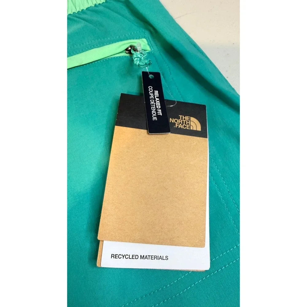 The North Face Class V Pull On Shorts Green Relaxed Fit Mens Medium NEW